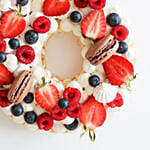 Number 6 Macarons Berries Chocolate Cake