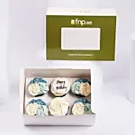 Ocean Breeze Vanilla Cupcake