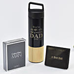 Officially Best Dad Premium Bottle With Perfume And Wallet