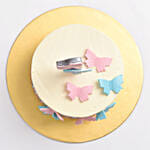 One Year Birthday Cake Marble