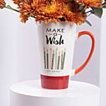Orange Chrysanthemums Birthday Mug