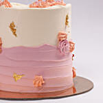 Pastel Elegance Retirement Marble Cake