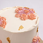 Pastel Elegance Retirement Red Velvet Cake