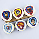 Paw Petrol Vanilla Cake and Chocolate Cupcakes For Birthday