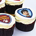 Paw Petrol Vanilla Cake and Chocolate Cupcakes For Birthday