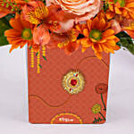 Peach And Orange Floral Love For Bhai