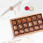 Pearl Kundan Designer Rakhi And Dubai Chocolates