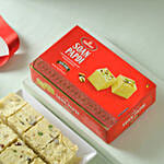 Pearl Kundan Designer Rakhi And Soan Papdi