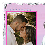 إطار صورة شخصية واحدة مخصص بالأسماء لعيد الزواج