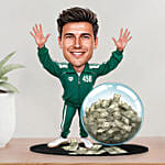 Personalised Caricature Green Tracksuit No 456