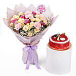 Petals of Gratitude with Red Velvet cake