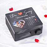Personalised Valentines day Vintage Bluetooth Record Player