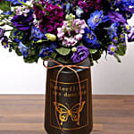 Purple and Blue Flower Arrangement