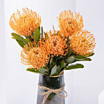 Pin Cushion Flowers In Vase
