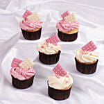 Pink Bliss Bites Chocolate Cupcake