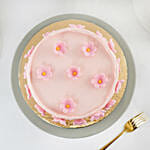 Pink Blossom Delight Chocolate Cake Marble