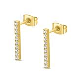 Police Gold Plated Sleek Jewelry Set For Her