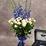 Police Wallet And Accessories Gift Set With Flowers For Him