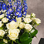 Police Wallet And Accessories Gift Set With Flowers For Him