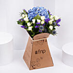 Premium Coffee Roses with Hydrengea