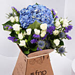 Premium Coffee Roses with Hydrengea