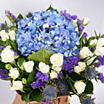 Premium Coffee Roses with Hydrengea