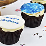 Princess Elsa Birthday Chocolate  Cake with Cupcakes