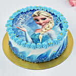 Princess Elsa Birthday Vanilla Cake Half kg
