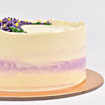 Purple Aster Flowers Chocolate Cake One Kg