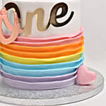 Rainbow Birthday Marble Cake