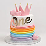 Rainbow Birthday Vanilla Cake