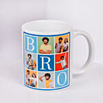 Rakhi Special Bro Cushion and Coffee Mug Combo