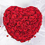 Red Roses Valentines Heart Shape Box