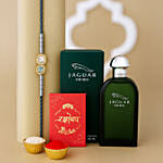 Regal Crest Beads Rakhi And Jaguar Perfume Men Edt