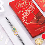 Regal Crest Beads Rakhiand 1 Lindt Chocolate