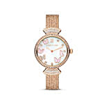 Rose Gold Cerruti Watch and Flowers For Her