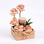 Roses and Chocolate Jar Cake