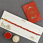 Sacred Beadwork Mauli Rakhi N Milk Chocolates