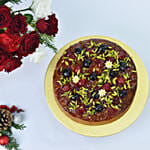 Seasons Greetings Flowers with Cherry Plum Cake