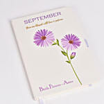 September Birthday Flower and Printed Diary