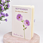 September Birthday Flower with Printed Diary