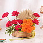 Shubh Diwali Blossom Basket