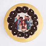 كيك فدج شوكولاته احتفالي مخصص بالصورة 4 حصص