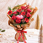 بوكيه ورد الكريسماس غلاف بيج