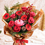 بوكيه ورد الكريسماس غلاف بيج