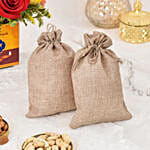 Sparks of Joy Diwali Flower Arrangement With Nuts