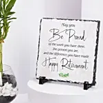 بامبو أمنيات التقاعد مع شهادة تقدير