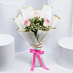 Splendid Pink Rose Bouquet