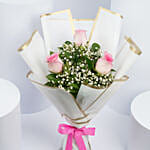 Splendid Pink Rose Bouquet