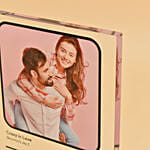 مصباح اكريليك مضيئ ومخصص بصورة شخصية وأغنية خاصة